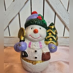 Snowman Trinket Box